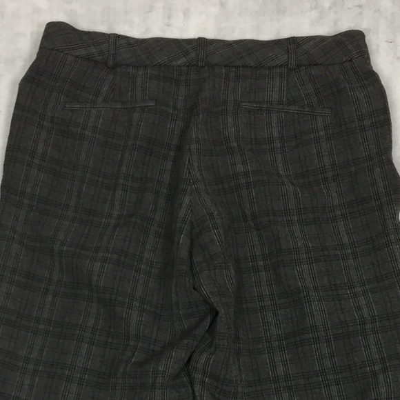 Dressbarn Grey Plaid Dress Pants Womens Plus 14W Straight Leg Office Trousers - Picture 10 of 11